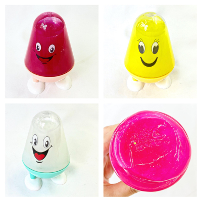 Cartoon Triangle Cup Crystal Mud Colored Clay DIY Jelly Mud Plasticine Tea Cup Transparent Slim Vent Decompression