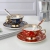Ceramic Bone China Coffee Set Set Ceramic Export Retro European Coffee Cup Set Gilt Edging Porcelain Small Luxury