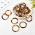 Resin Button Amber Circle Large Buttons Windbreaker Swimsuit Clothing Connection Buckle Factory Direct Sales