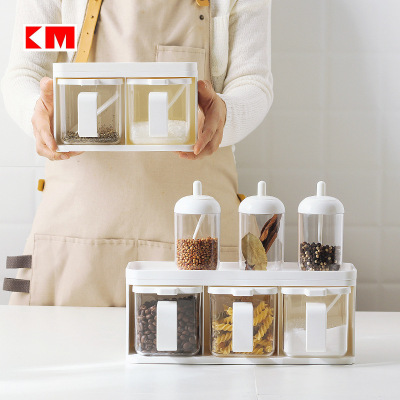Seasoning box, Seasoning jar, Seasoning bottle, sugar, salt, round and square