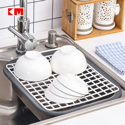 KM 1046 Japanese plastic cleaning net dry net cupboard drain gasket creative kitchen supplies