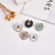 Little Daisy Big Super Hot All-Match Chanel-Style Shirt Women's Clothing Decorative Button Cardigan Shirt Metal Buttons