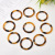 Resin Button Amber Circle Large Buttons Windbreaker Swimsuit Clothing Connection Buckle Factory Direct Sales