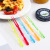 92 901 creative colorful fruit fork cake fork hotel KTV colorful fruit stick dessert fork 20PCS