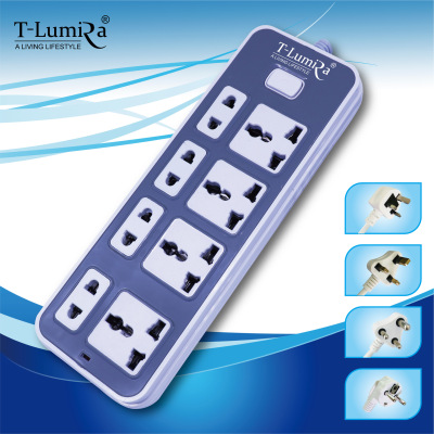 Foreign Trade Export Multi-Function Switch Socket Universal Hole USB Wiring Power Strip Row European Standard British Standard American Standard Export