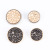 Alloy High-End Buttons Fashion All-Match Female Suit Cashmere Coat Clip White Black Imitation Stone Button