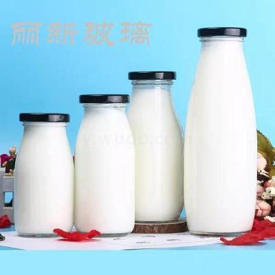 Milk bottle juice yogurt bottle Glass bottle