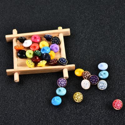 New Thread Drill Shirt Color Buckle Acrylic High Leg Button Fashion Shirt Suit Decorative Buckle Factory Wholesale