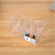 NSH 6005 transparent six plastic swab cosmetic cotton cosmetic brush compartment storage box mixed colors