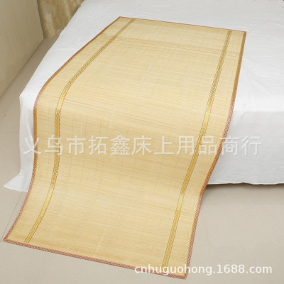 Factory Wholesale Summer Bamboo Mat Single-Sided Printing Stall Bamboo Mat Student Dormitory Single Summer Mat