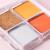 Direct Sales Eye Makeup Four Color Eyeshadow Palette 4 Colors Eyeshadow Palette Ins Super Hot Online Red Same Style