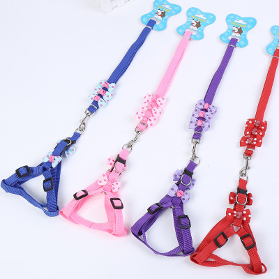 Fashion pet supplies leash dog chest strap durable pet dog chain cute leash wholesale