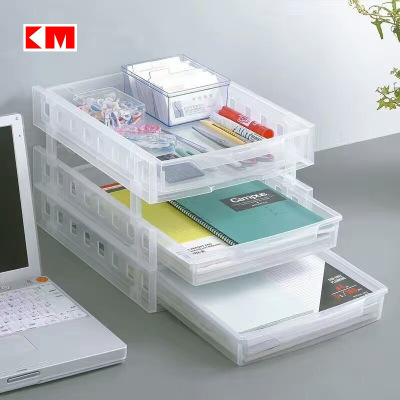 NSH 6297A4 paper storage shelf desktop storage small drawers file information sorting shelf office supplies storage box