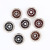 Hot Sale DIY Handmade Clothing Accessories Geometric Coat Trench Coat round Diamond Rhinestone Alloy Buttons Wholesale