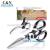 Stainless Steel Student Scissors ABS Transparent Handle Titanium Coated Straight Office Stationery Scissors 