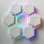 New remote control color quantum lamp honeycomb lamp LED touch induction hexagon combination background wall lamp