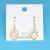 Sterling Silver Needle Micro-Inlaid Geometric Square Earrings for Women Korean Temperament Wild Ear Stud Earring