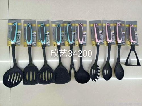 black nylon black nylon point color handle imitation wooden handle black handle various styles nylon kitchenware