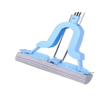 Sponge mop household clean hand wash lazy person glue cotton mop water absorption on the folding squeeze mop magic devic