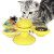 Factory Direct Sales Suction Cup Rotating Self-Turning Windmill Cat Molar Playing Turntable Cat Teaser Toy Scratching Petting Post