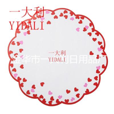 Factory direct sales of new kitchen oil-absorbing paper printed round food-grade kitchen baking fried supplies paper mat