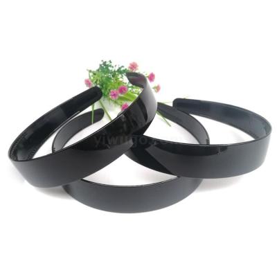 Factory Direct Sales Korean Style 2.5 Black Painted Light Plate Headband Hair Band 2 Yuan Shop Headband Wholesale