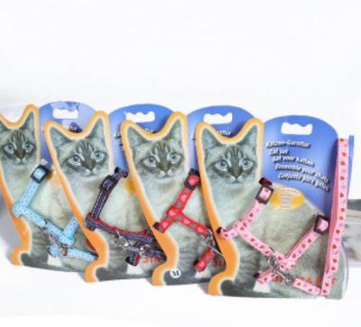 Cross border pet supplies cat cat traction rope heart-shaped cartoon cat chain rope kitten chest strap custom cat traction rope