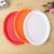 Fast Food Restaurant Barbecue Stall Outdoor BBQ Plate Colorful Color Matching Disposable Oval Plastic Plate Fruit Plate