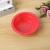 Factory Spot Direct Sales Red Yellow Blue Three-Color round Disposable Salad Bowl Outdoor Barbecue Party Ingredients Bowl