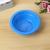 Factory Spot Direct Sales Red Yellow Blue Three-Color round Disposable Salad Bowl Outdoor Barbecue Party Ingredients Bowl