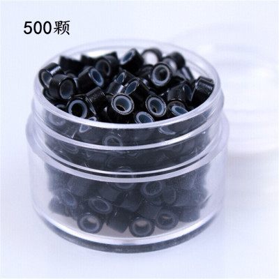 Hair fastening Aluminum fastening ring black Brown 500 pieces or so/bottle manufacturer straight