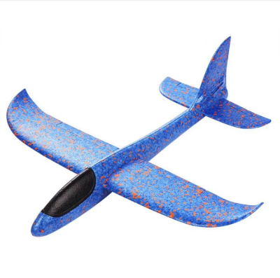 Ground stand night market wholesale 48 cm large EPP Foam hand throw aircraft with lights shaped aircraft luminous toys