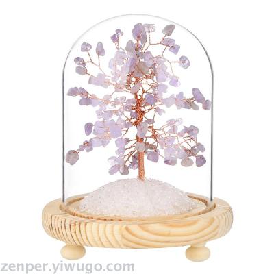 Lucky Fortune Tree With Amethyst Chips 