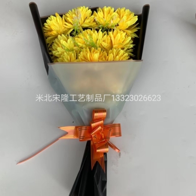 Sacrificial Supplies Artificial Flowers, Various Mixed Colors, Bridal Bouquet Tombstone Flowers, Latte Art Bunch of Flowers for Tomb Sweeping Anniversary