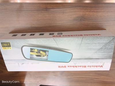 Car rear-view mirror dash CAM 1080 hd dual lens reversing image