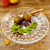 Fruit Plate Household Creative Lead-Free Safety Glass Transparent SUNFLOWER Snack Dish Kitchen Dessert Vegetable Plate