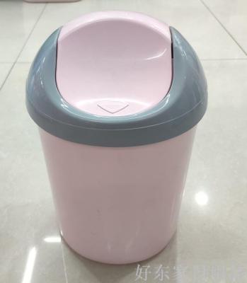 Factory Direct Household Plastic Desktop Clamshell Trash Can Storage Ideas Mini Table with Lid Wastebasket Lazy