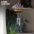 14CM sailing boat Wind Chimes Dolphin Wind Chimes Mediterranean style birthday gift creative gift A-FJ14C