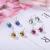 Korea style new style simple wind earrings acrylic set of earrings color diamond earrings a hair replacement