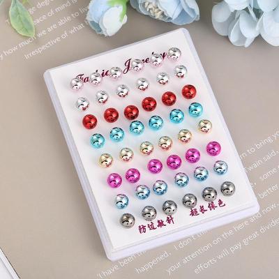 Cross-border new accessories fashion accessories small fresh small bean nail diy trend simple earring manufacturers 