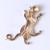 Korean version of the Creative Best -selling New alloy Drip oil Cat Brooch simple fashion personality animal accessories collar pins