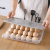 Egg storage box single layer with lid and 18 compartment refrigerator crisper thickened duck egg box