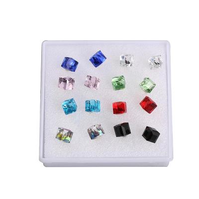 allergy ear pin cabinet cubic crystal crystal earrings for female students small ornaments a substitute hair
