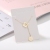 Thai gold-plated titanium steel necklace for women Stretching light luxury fashion new Geometric square round brand pendant Clavicle chain