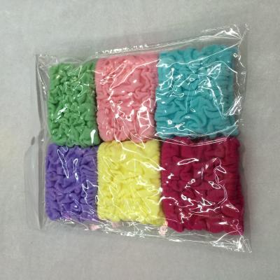 Pack 6 PCS 5G crumpled rubber bands into the bag