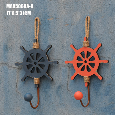 Mediterranean Fashion Creative Old Helmsman Hook Wall decoration Hook made by hand MA05060A/B