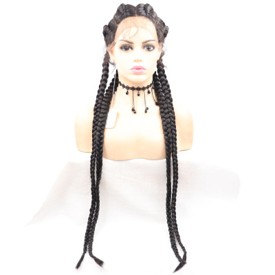 New handmade fish strand small dirty Braid Wig Combs Chemical fiber four Braid Fiber three-strand Braid Headpiece