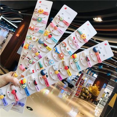 New Female Ins Hairpin Headdress Cartoon Cute Candy Color Rainbow Word Clip Factory Direct Sales