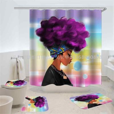 Bath curtain digital printing old manufacturers stable quality without defects rich patterns can be customized to sample