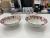 Miamine corrugated bowl foreign trade export imitation porcelain bowl